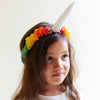 Sarah's Silks - hoofdband regenboog eenhoorn - 3-9 jaar