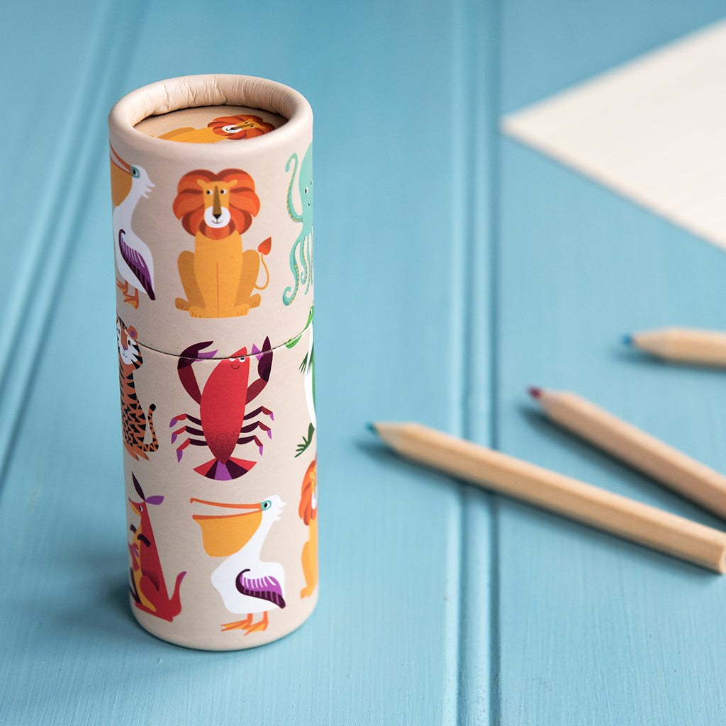 Rex London - Kleurpotloden in Koker Colourful Creatures