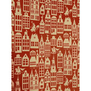 Cadeaupapier 200 m x 30 cm - Oranje - Sinterklaas op stokpaard en hobbelpaard