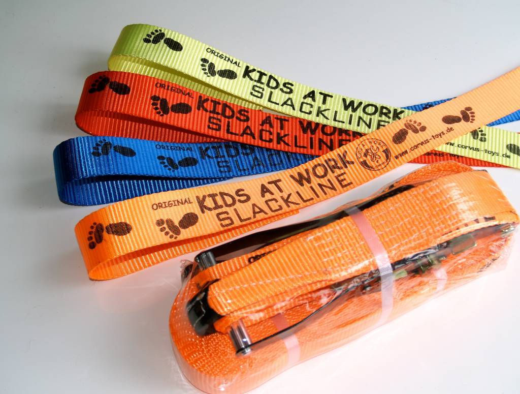 Kids At Work - Slackline geel