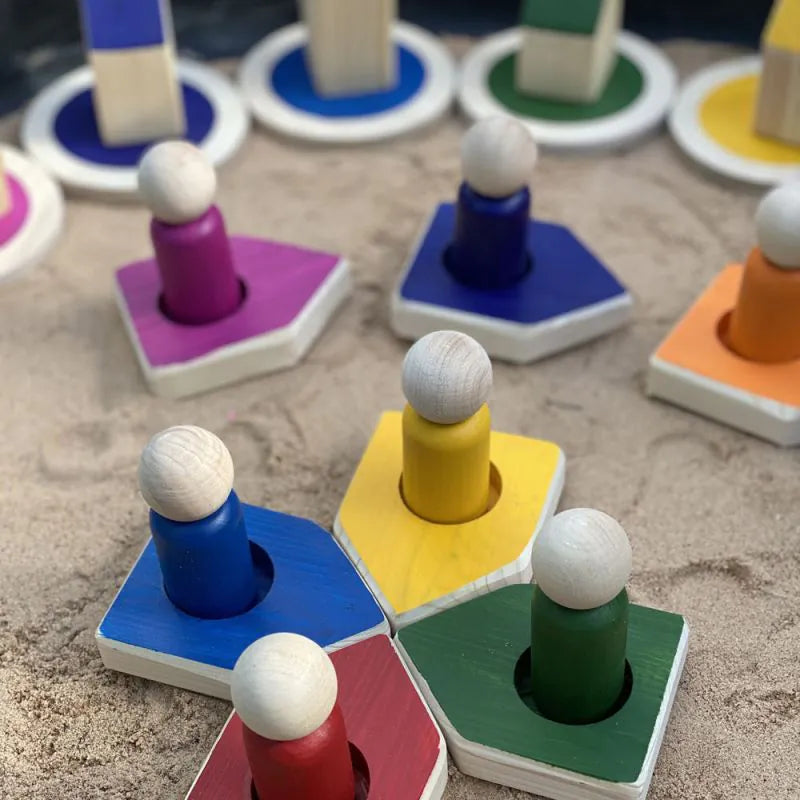 Cosy - Regenboog Eilanden met Bootjes, Poppetjes en Huisjes