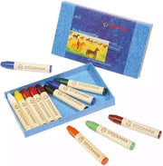 Stockmar - 12 (bijenwas)krijtjes-stiftjes in blik