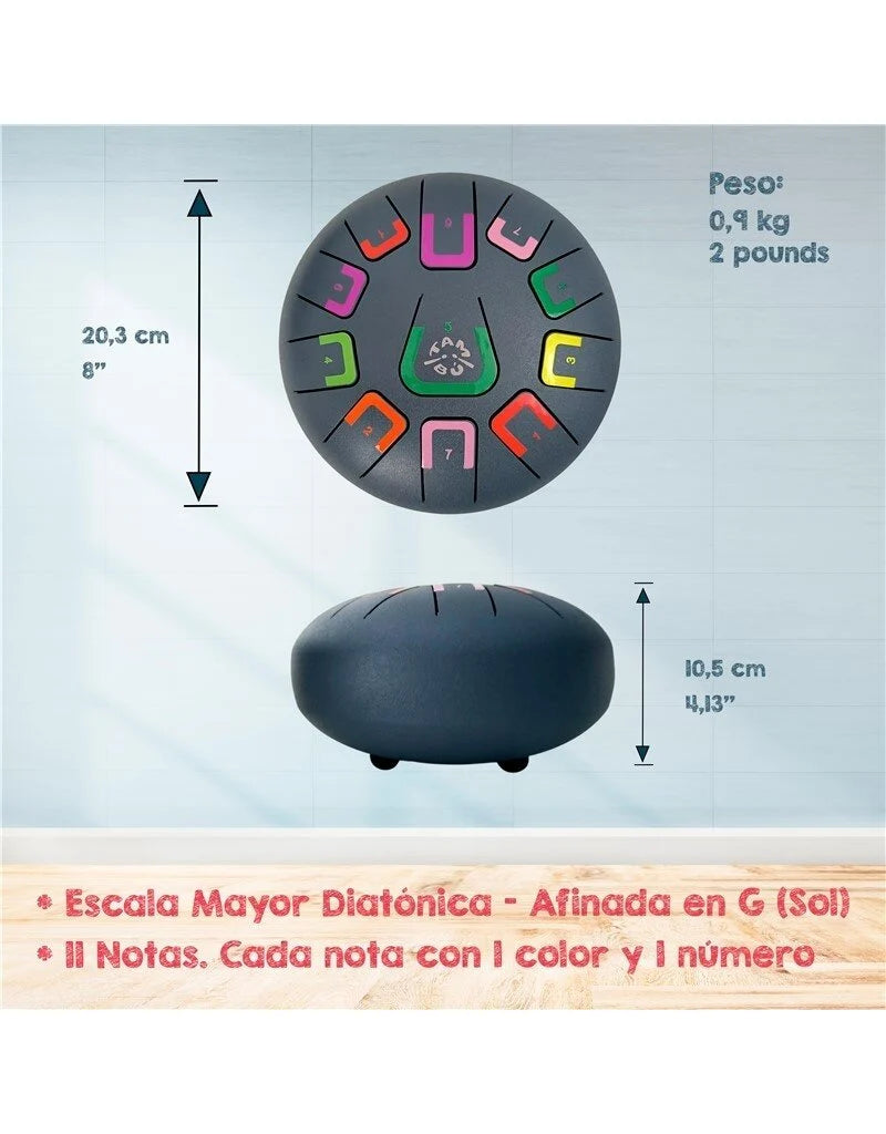 Tambu Tambú - Tongdrum mat blauwgrijs Deep Space