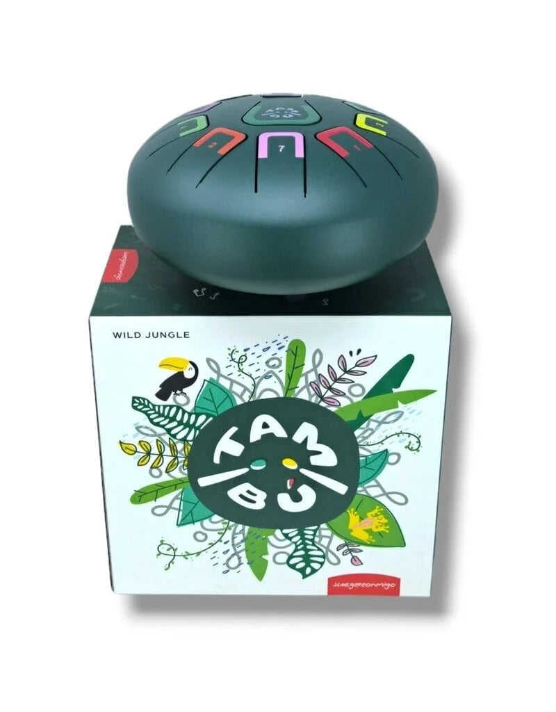 Tambu Tambú - Tongdrum mat groen Wild Jungle