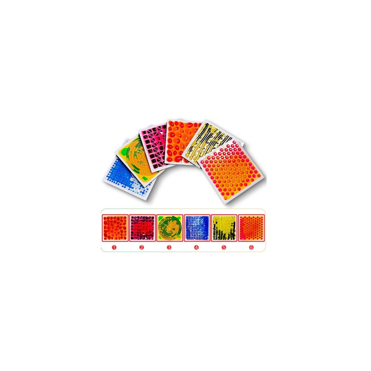 Amaya - 6 Sensorische Liquid Met Relief Vloertegels (30x30)