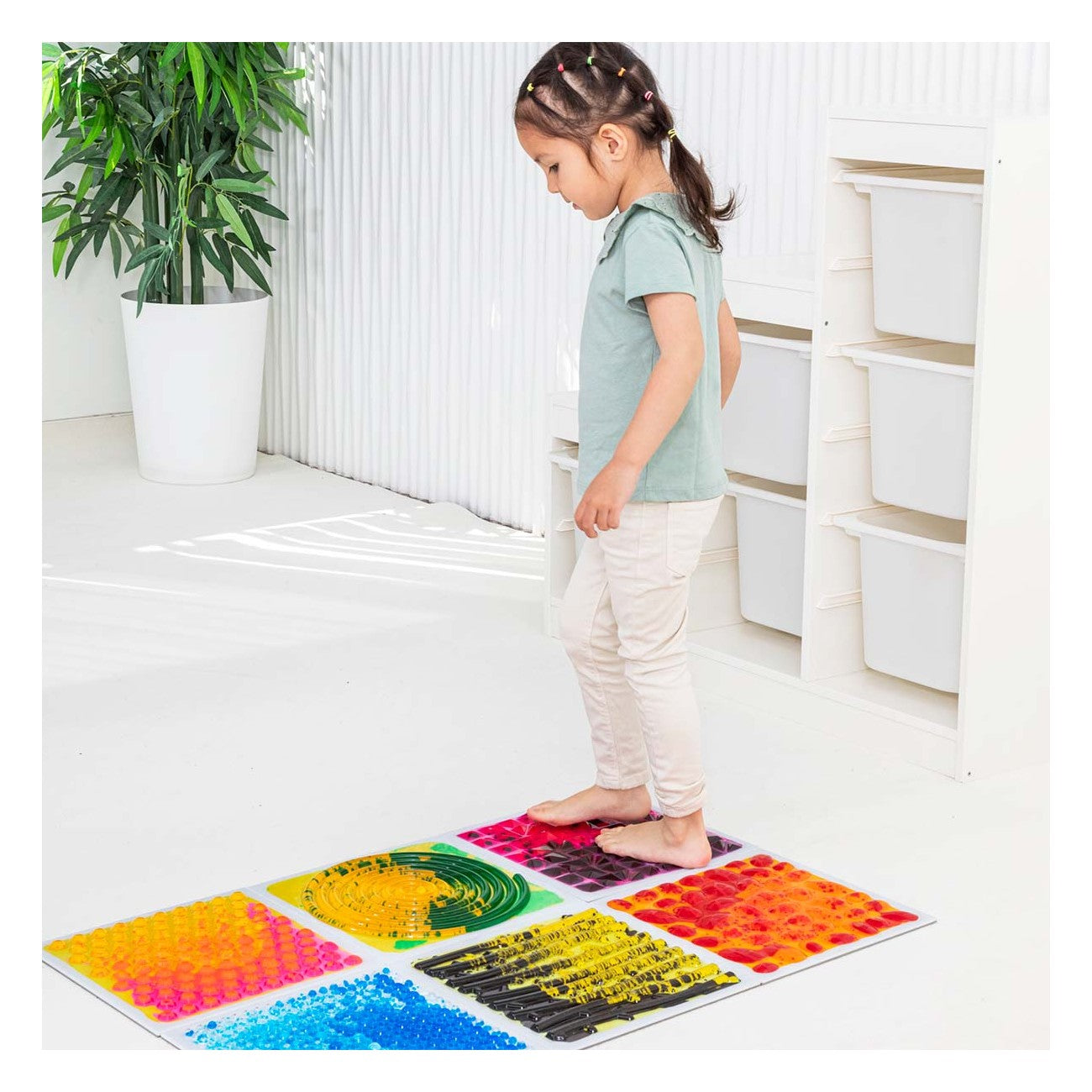 Amaya - 6 Sensorische Liquid Met Relief Vloertegels (30x30)