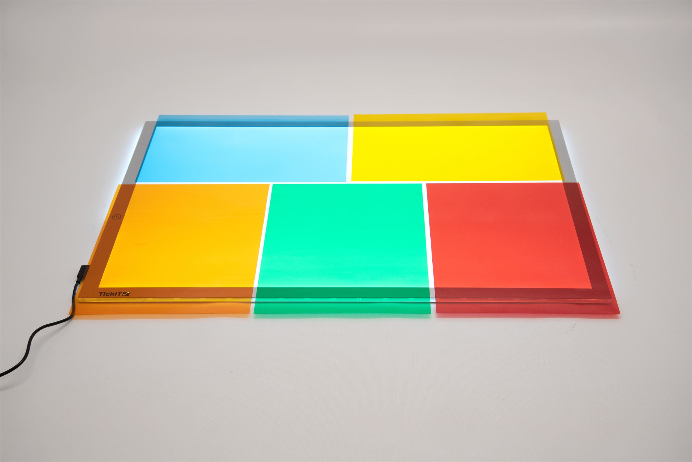 TickiT - Gekleurde Acetaatplaten A4 (5 stuks)
