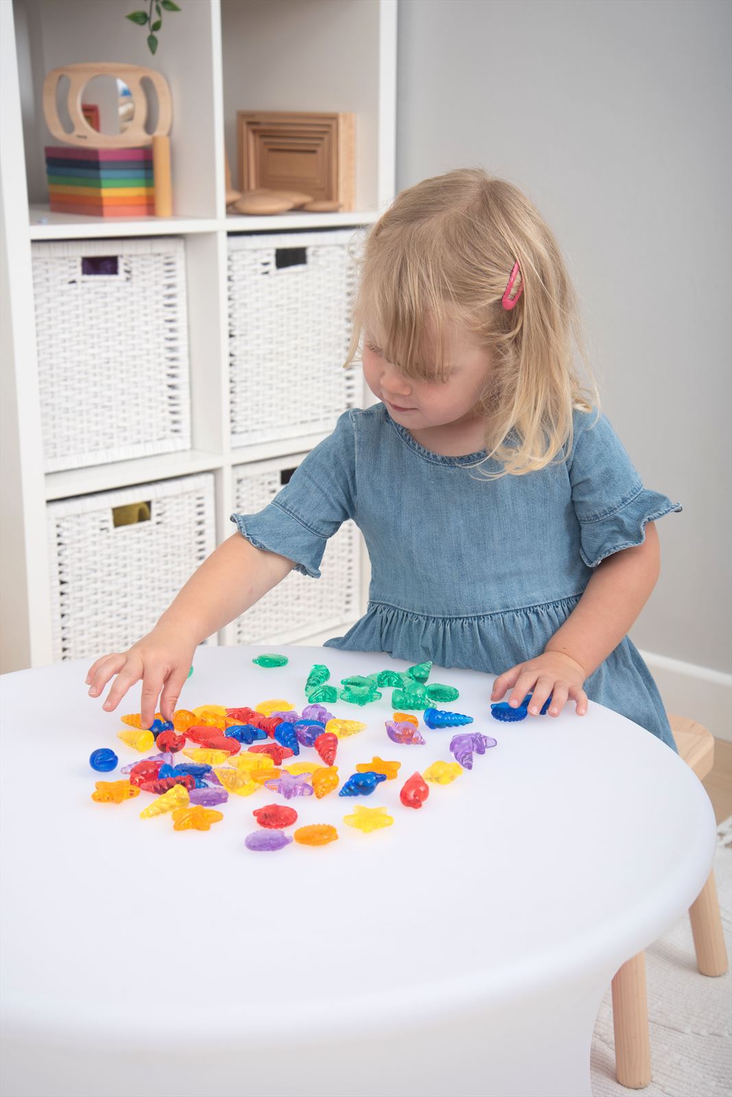 TickiT - Doorschijnende Gekleurde Schelpen