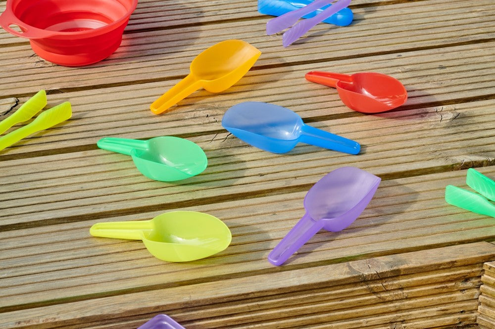 TickiT doorschijnende gekleurde schepjes 6 stuks