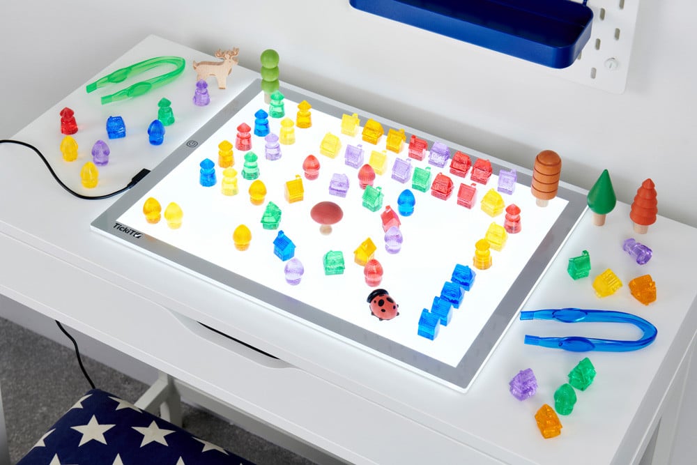 TickiT - Doorschijnende Kleurrijke Huizen