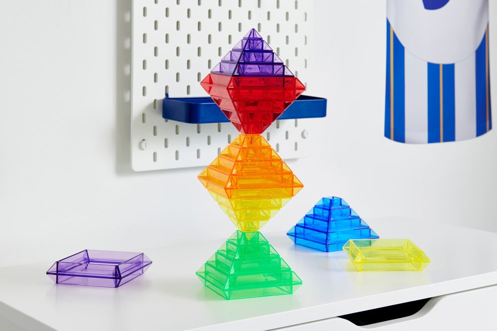 TickiT - Doorschijnende Kleurrijke Pyramide