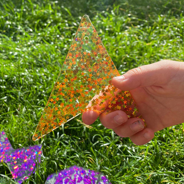 TickiT - Doorschijnende Regenboog Glittervormen