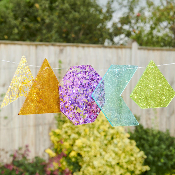 TickiT - Doorschijnende Regenboog Glittervormen