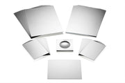 TickiT - Dubbelzijdige Kunststof Spiegel 150 × 100 mm (10 stuks)