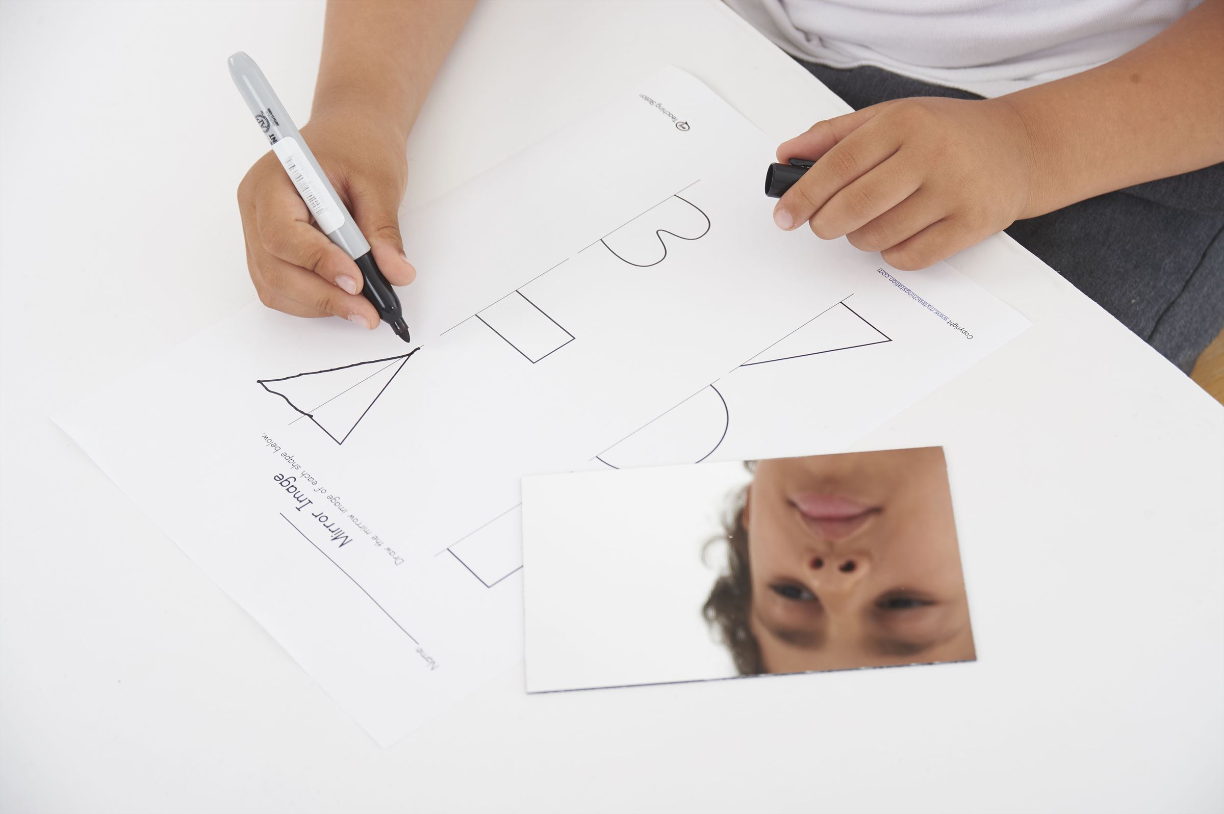 TickiT - Dubbelzijdige Kunststof Spiegel 150 × 100 mm (10 stuks)