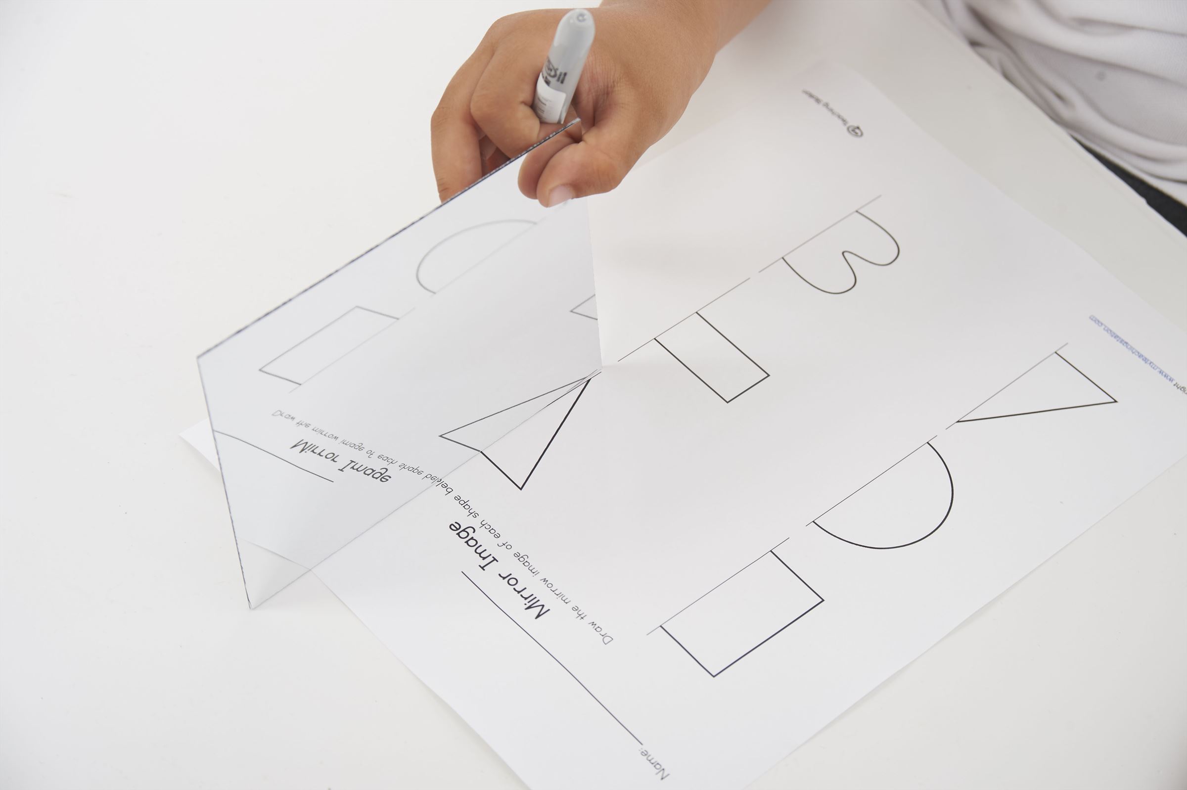 TickiT - Dubbelzijdige Kunststof Spiegel 150 × 100 mm (10 stuks)