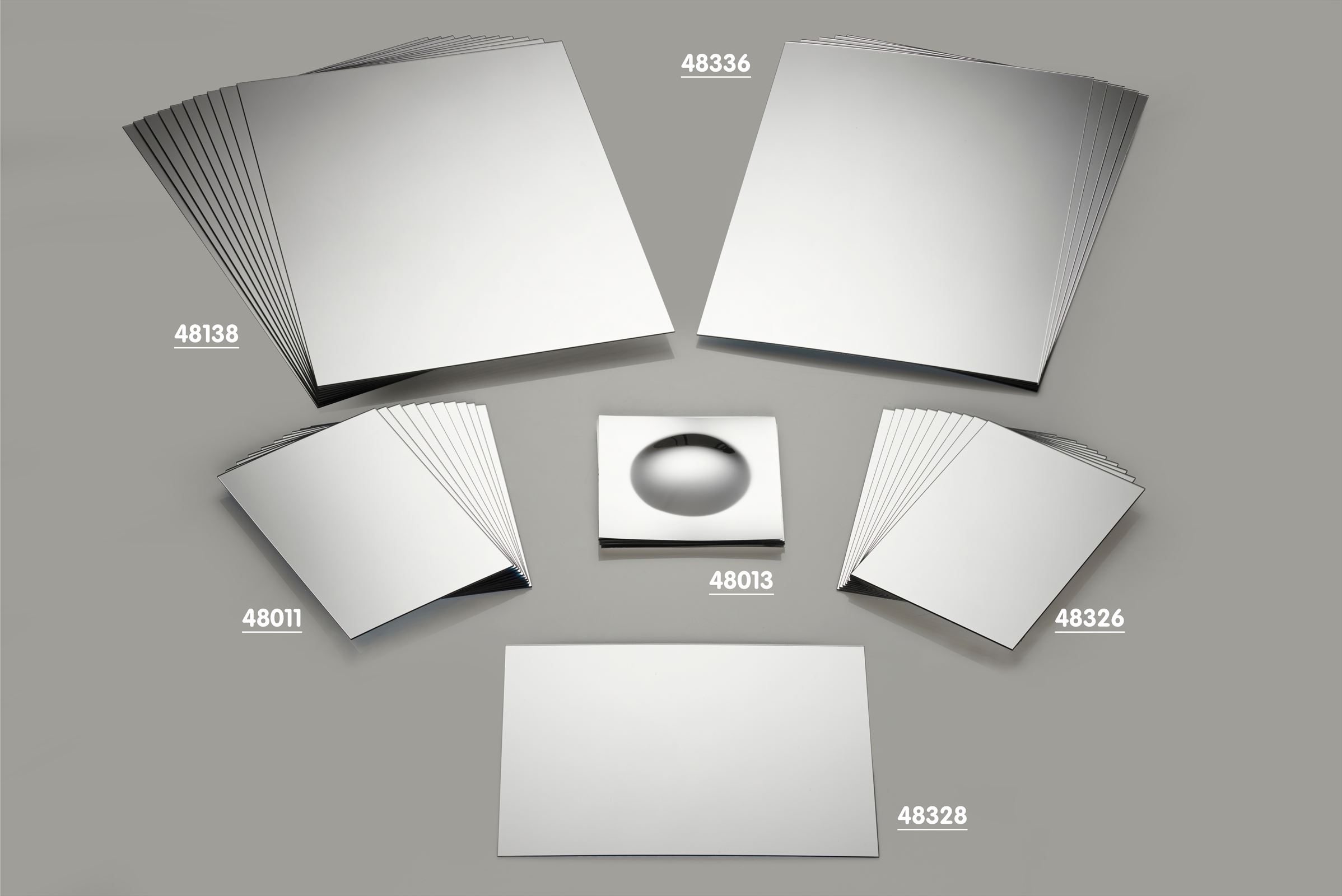 TickiT - Dubbelzijdige Kunststof Spiegel 150 × 100 mm (10 stuks)