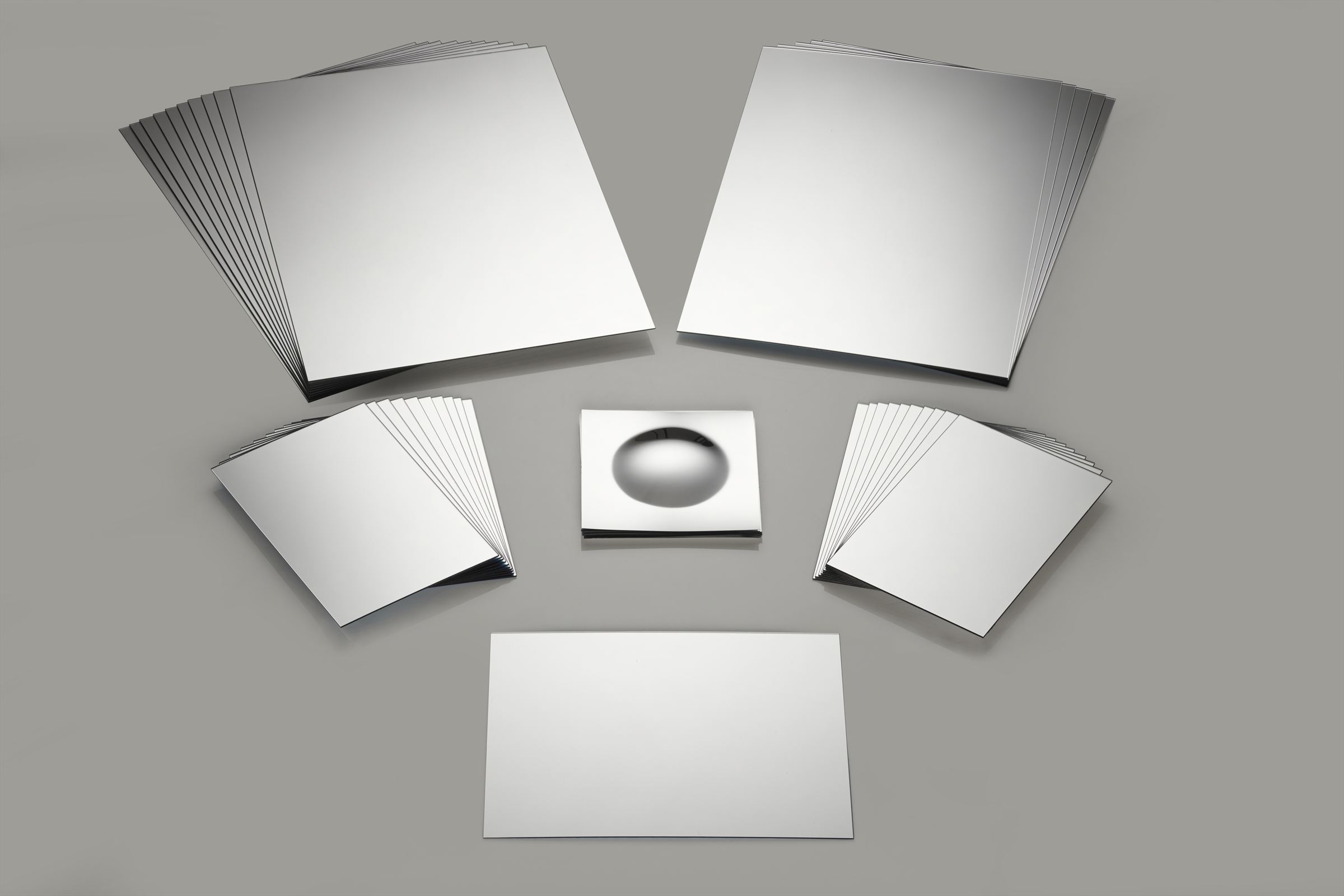 TickiT - Dubbelzijdige Kunststof Spiegel 150 × 100 mm (10 stuks)