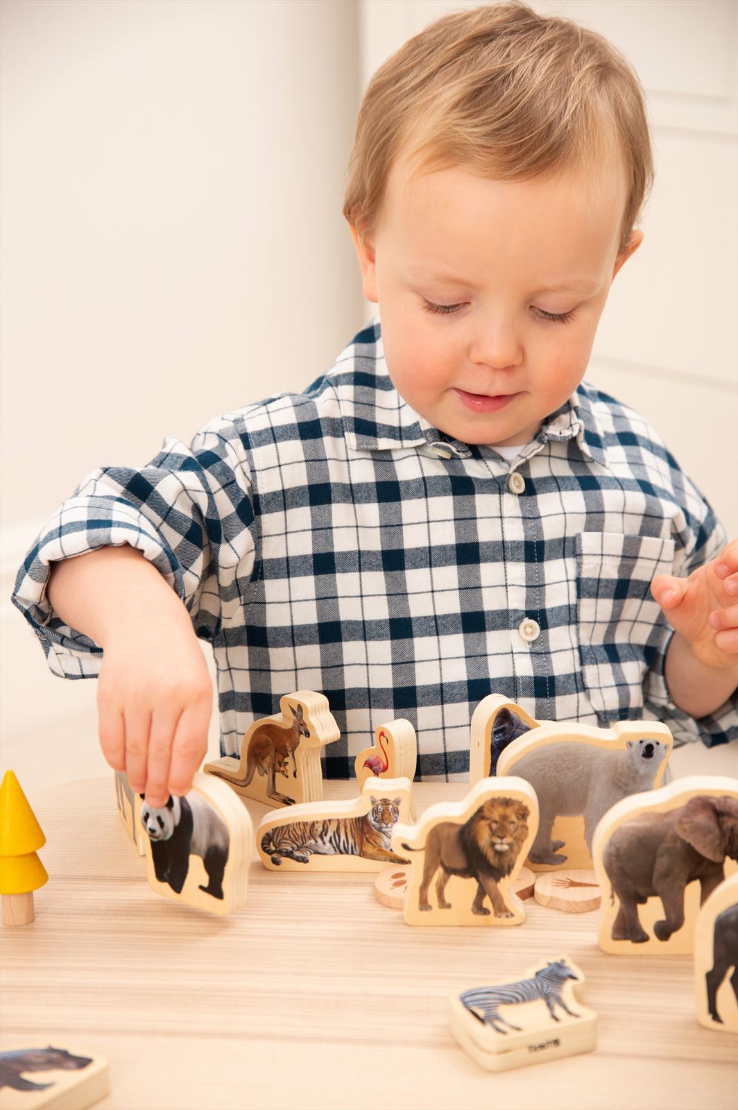 TickiT - Houten Blokken met Wilde Dieren