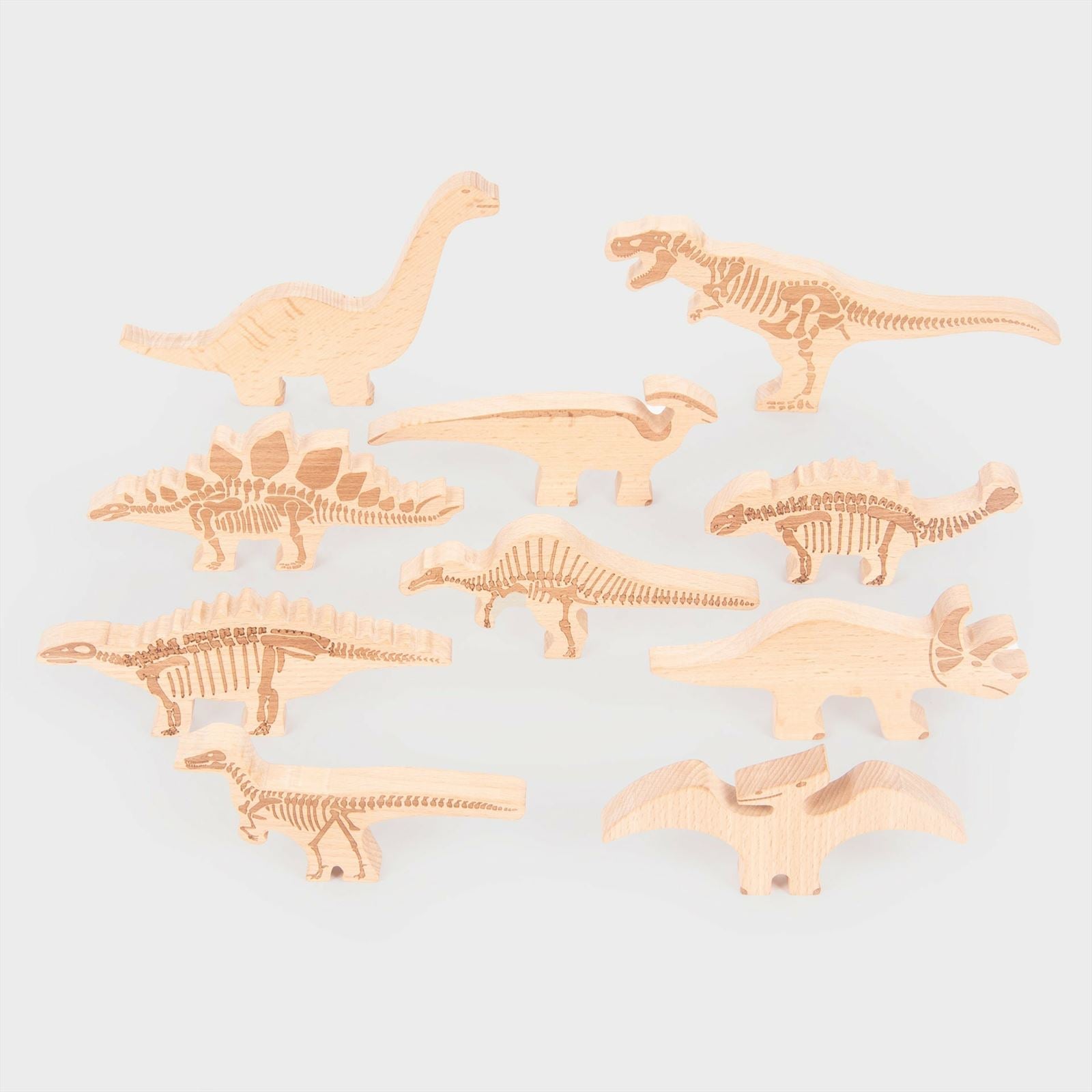 TickiT - Houten Dinosaurusblokken