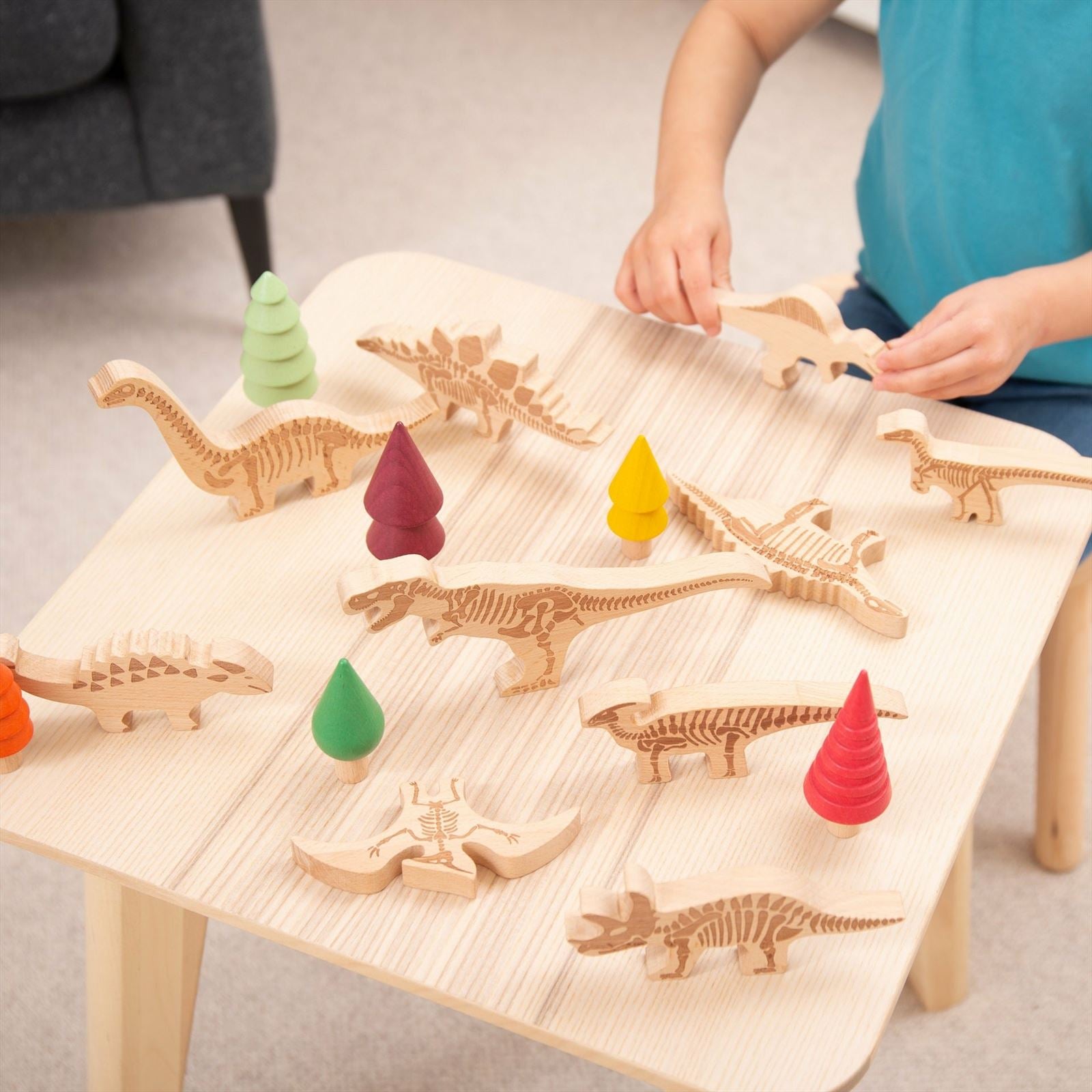 TickiT - Houten Dinosaurusblokken