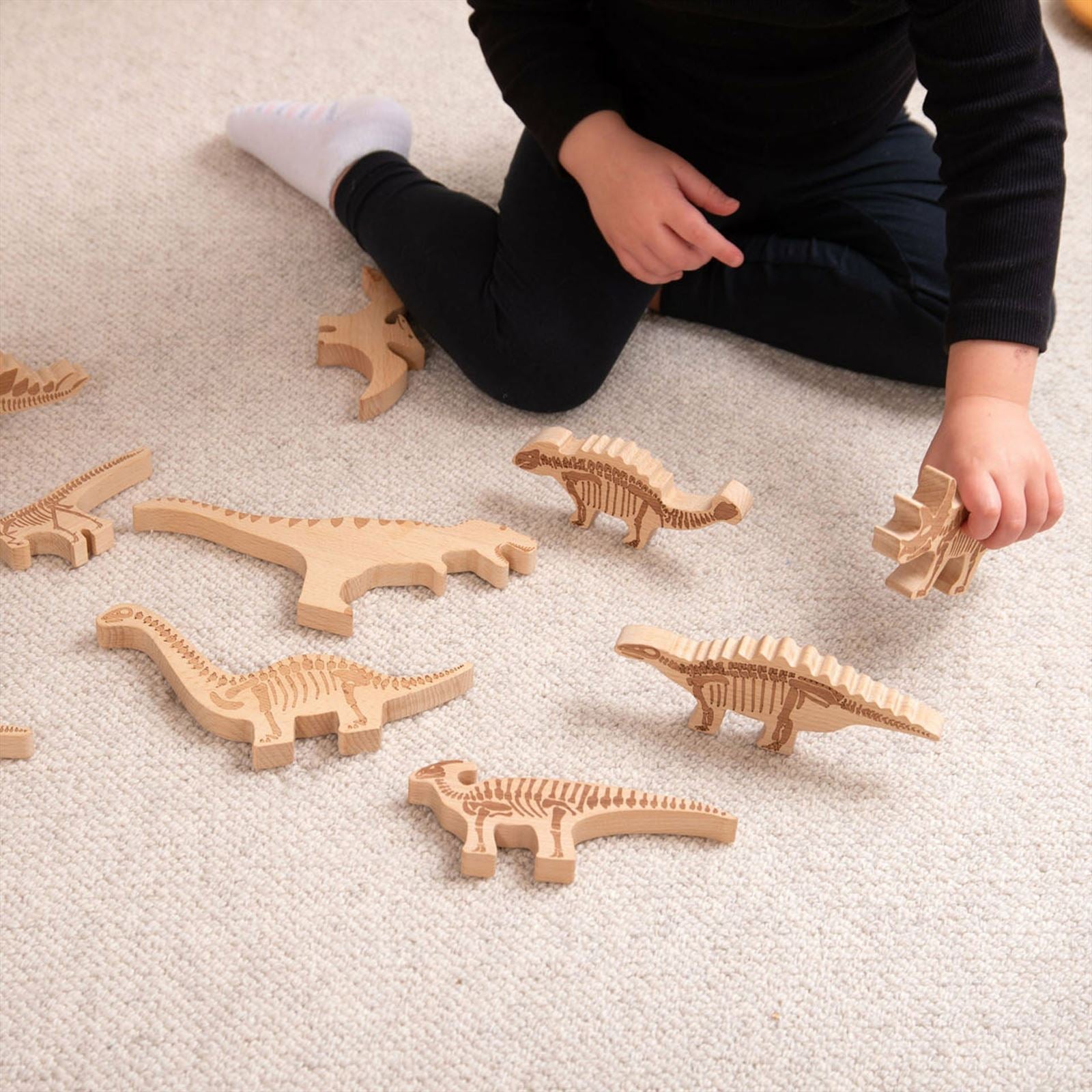 TickiT - Houten Dinosaurusblokken