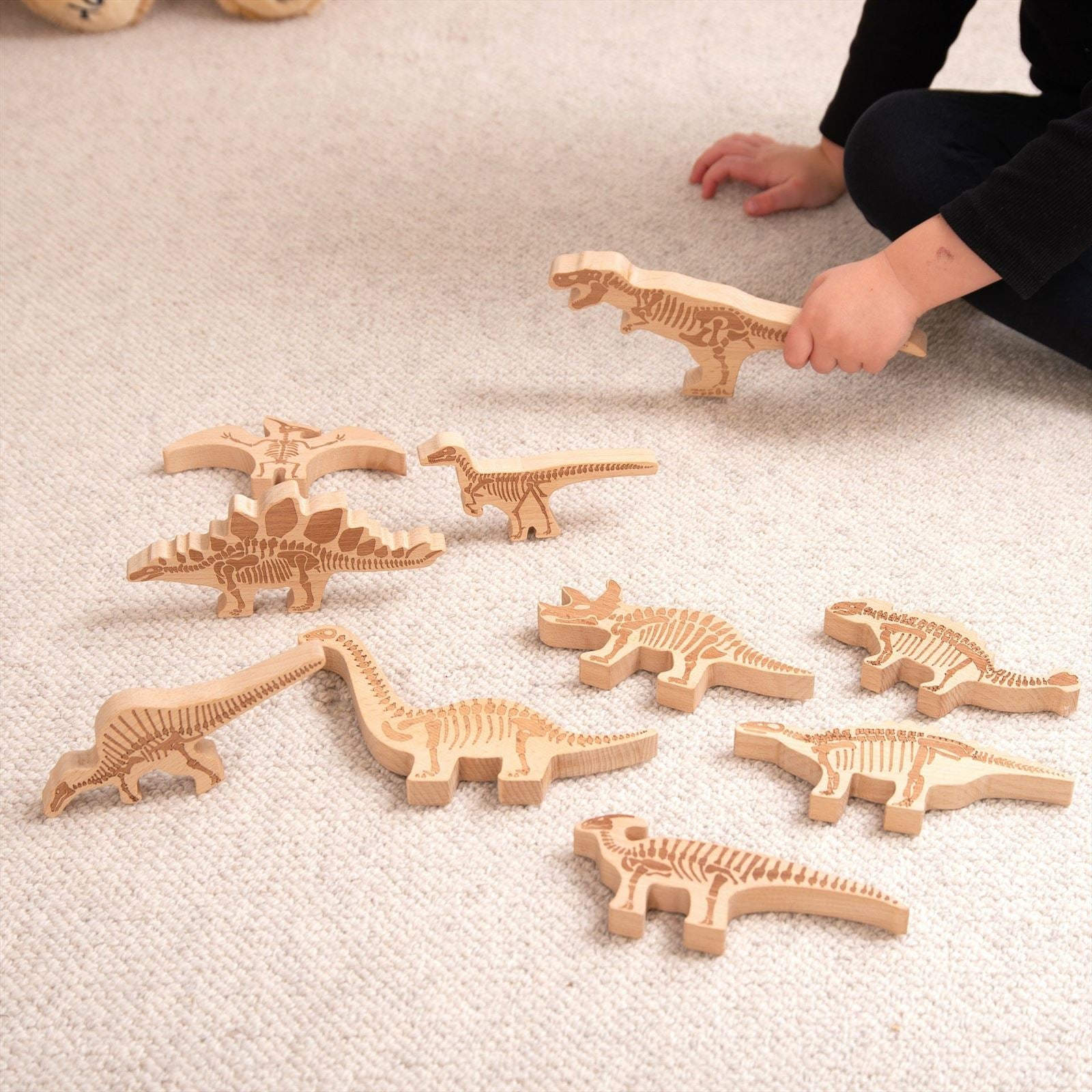 TickiT - Houten Dinosaurusblokken