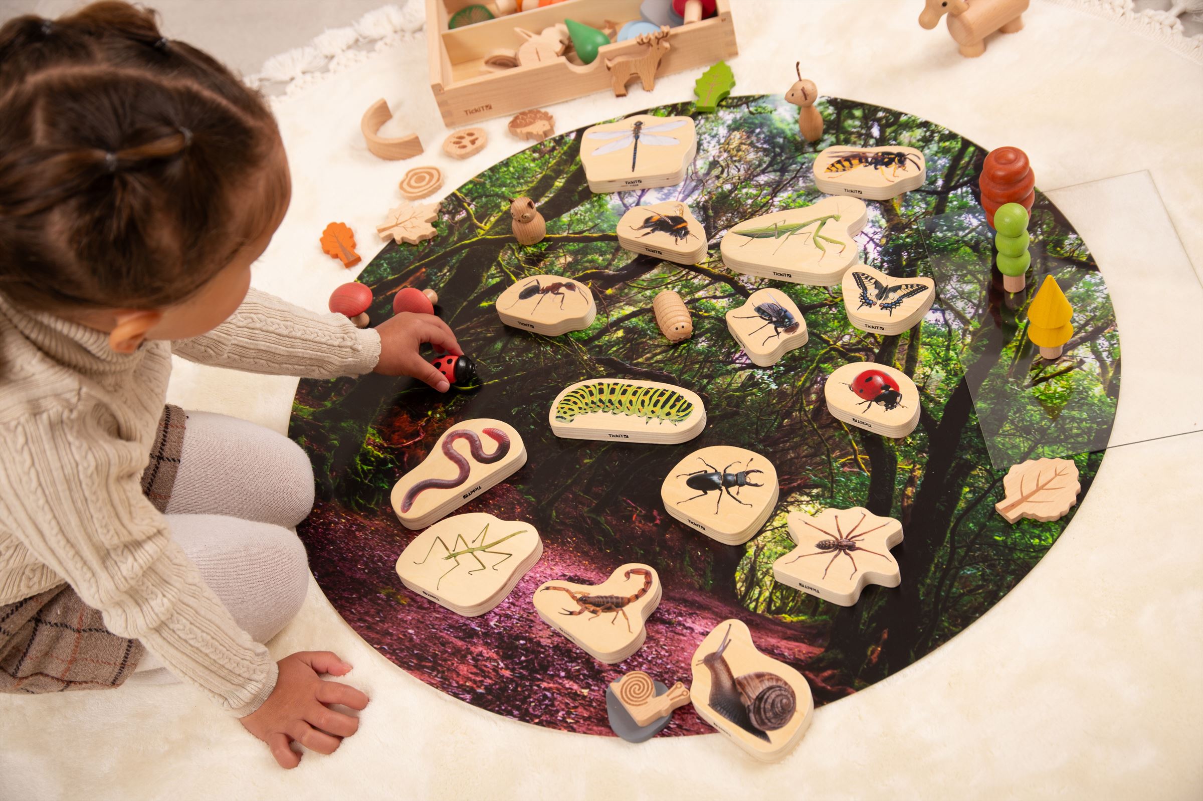 TickiT - Houten Minibeast-blokken