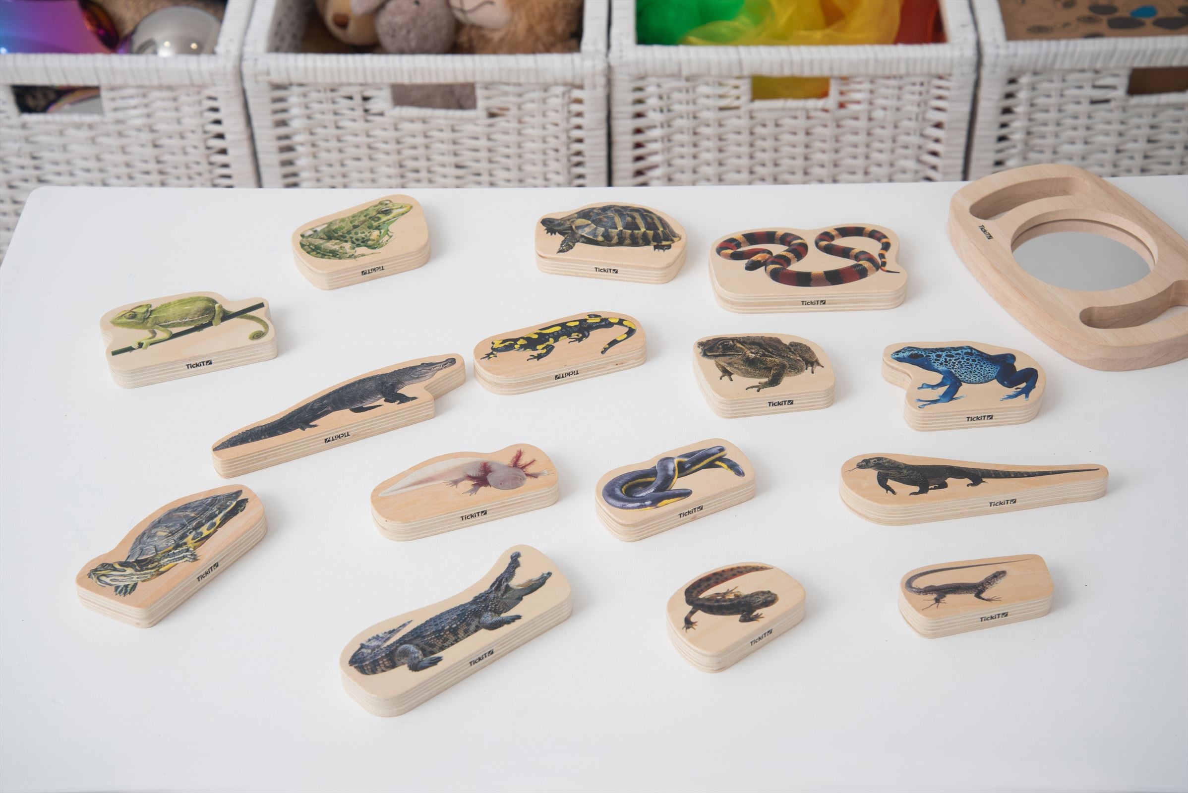 TickiT - Houten Reptielen- en Amfibieënblokken