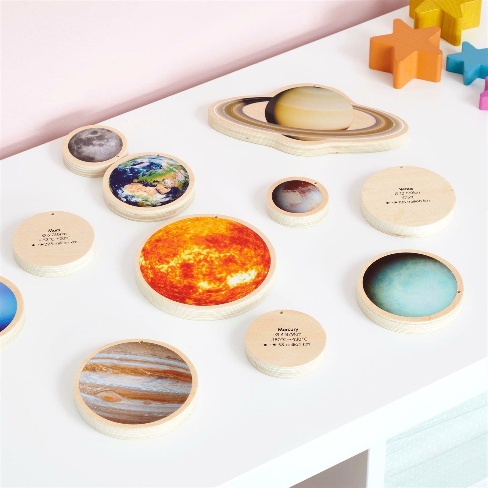 TickiT - Houten Zonnestelselschijven