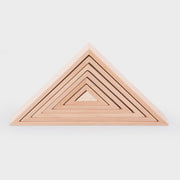 TickiT - Houten Architect Driehoeken Naturel (7 stuks)