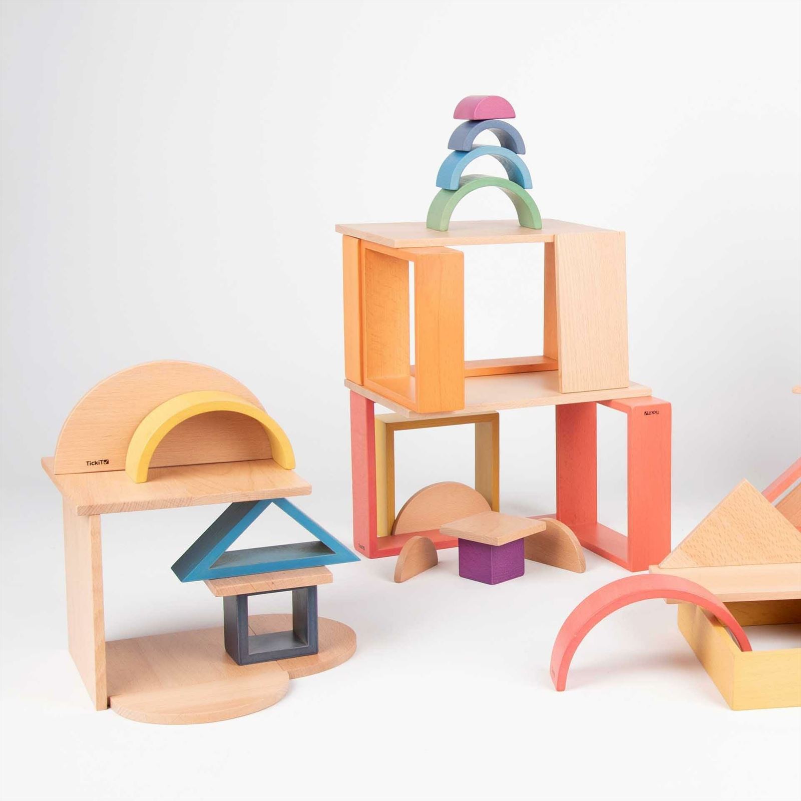 TickiT - Natuurlijke Houten Architectenpanelenset