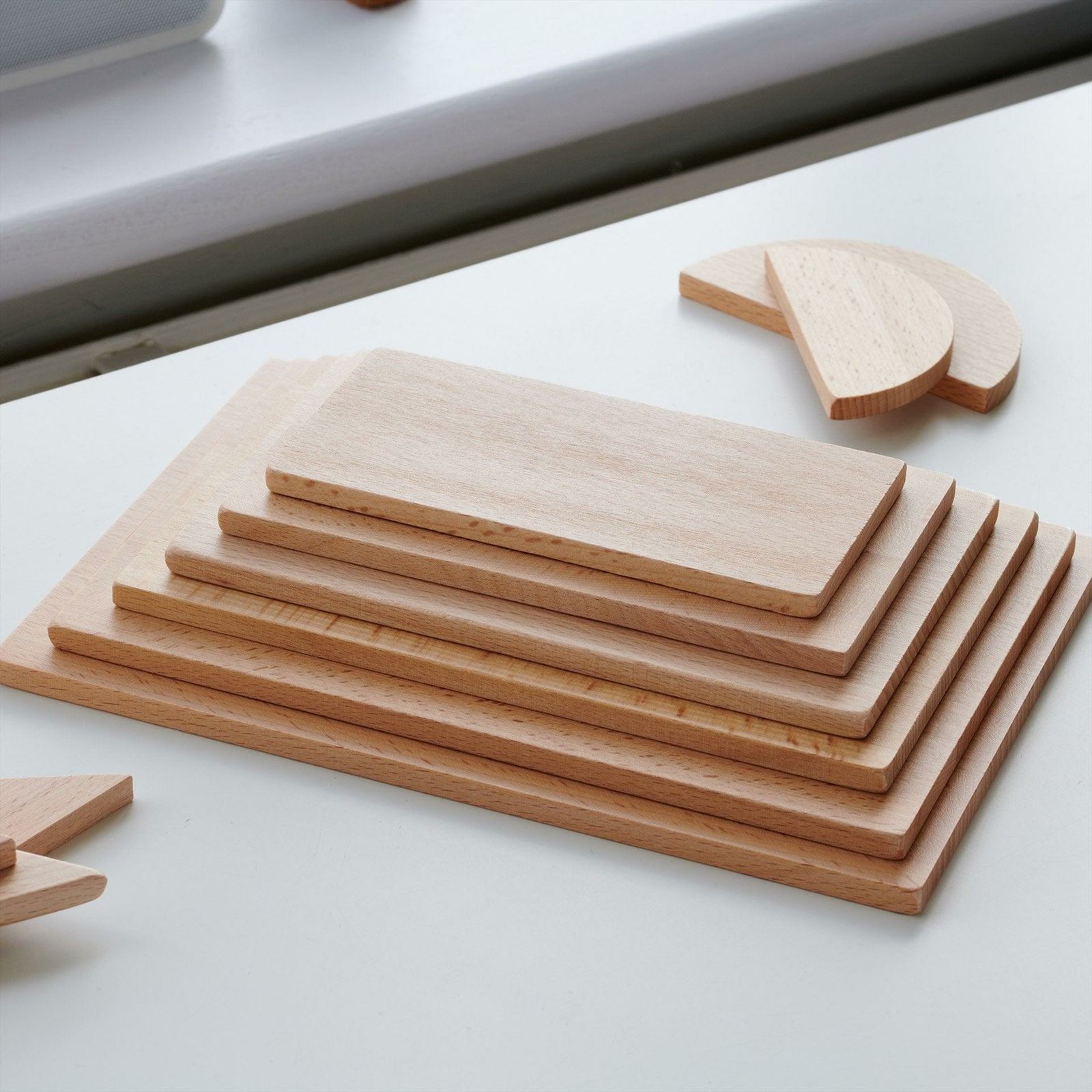 TickiT - Natuurlijke Houten Architect Rechthoekige Panelen