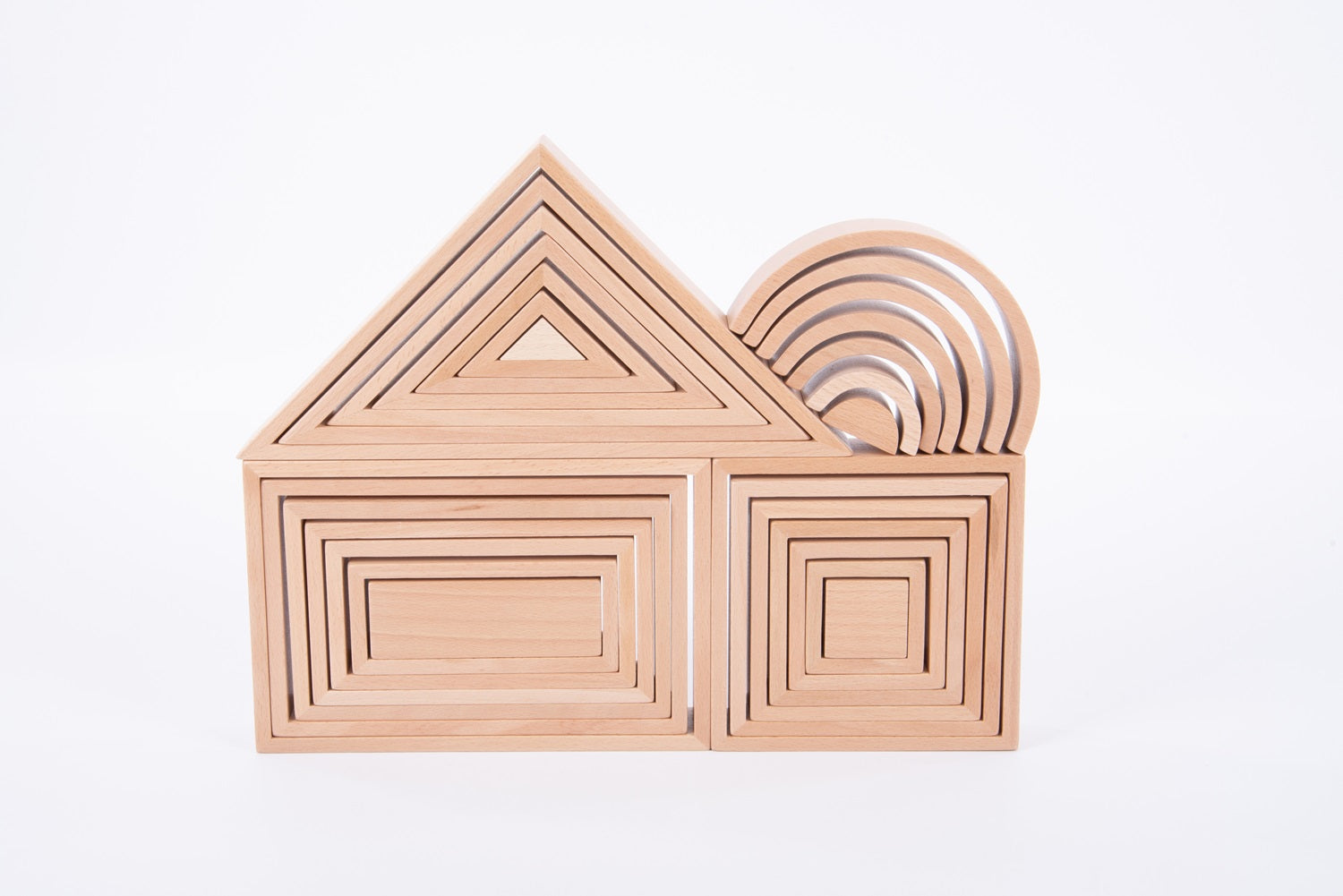 TickiT - Natuurlijke Houten Architectenset