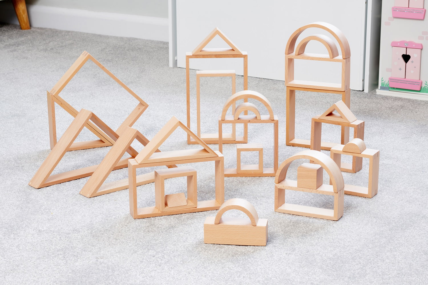 TickiT - Natuurlijke Houten Architectenset