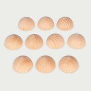 TickiT - Natuurlijke Houten Halve Bollen