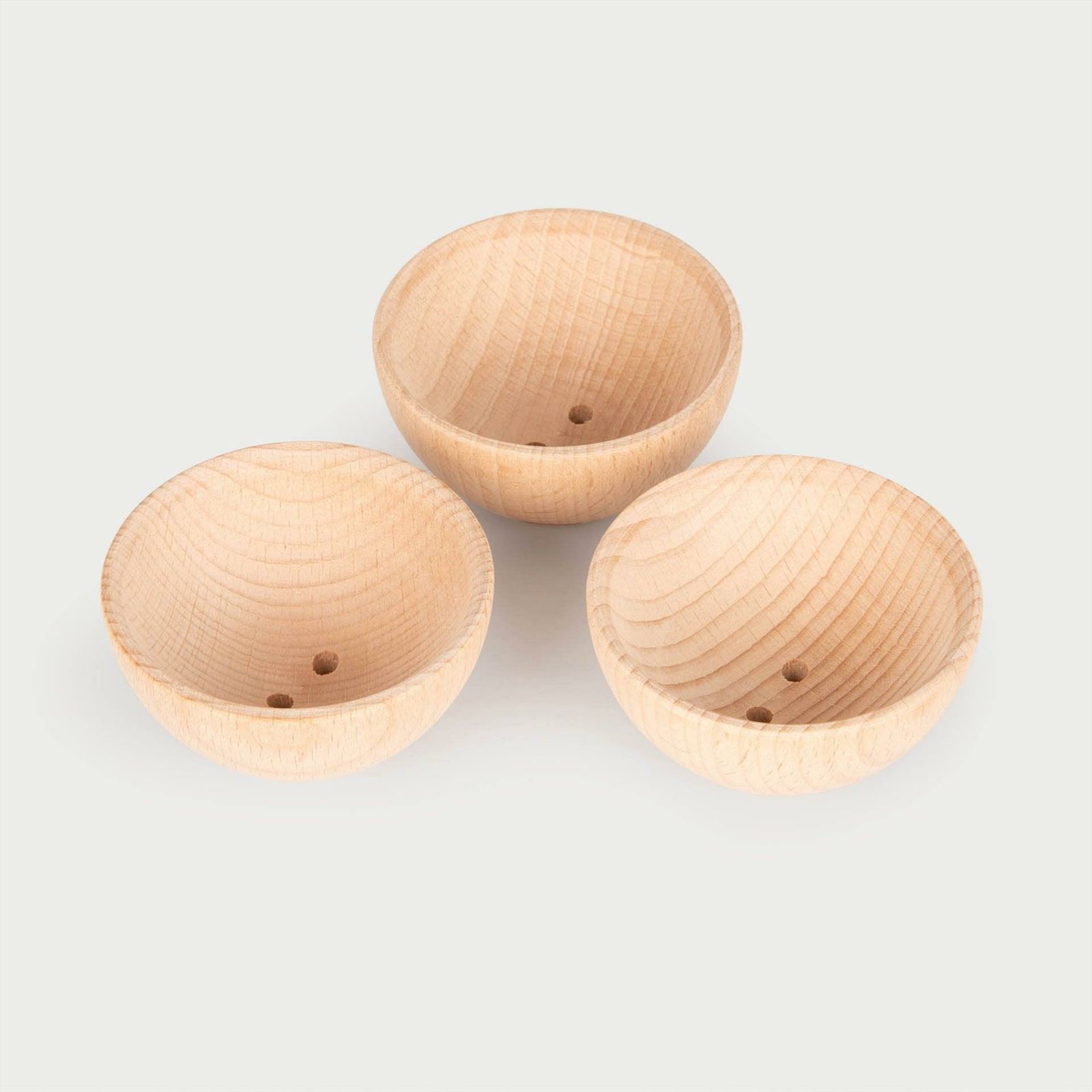 TickiT - Natuurlijke Houten Kommen Groot