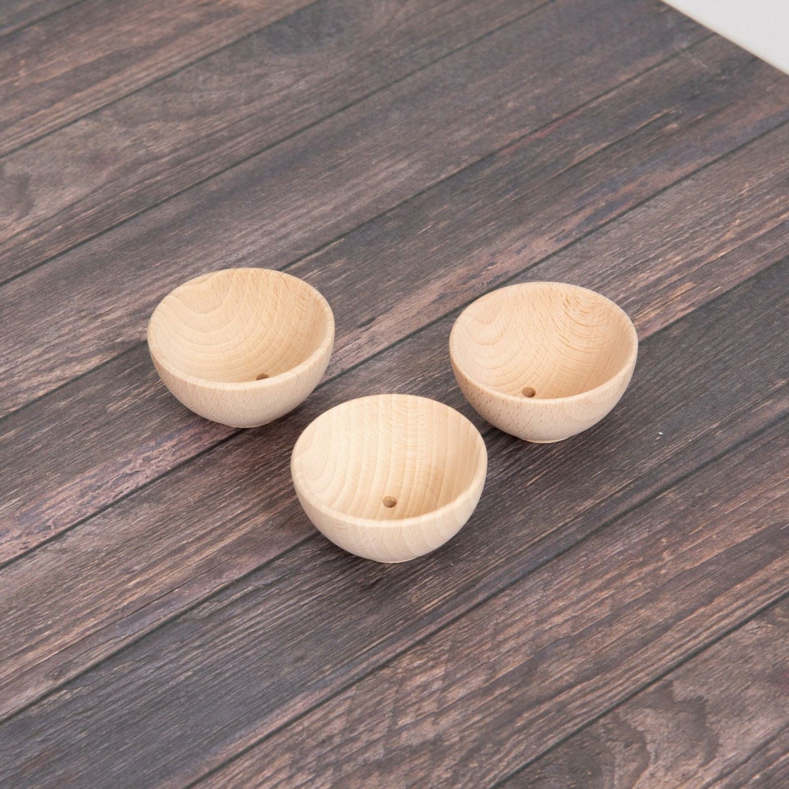 TickiT - Natuurlijke Houten Kommen Groot