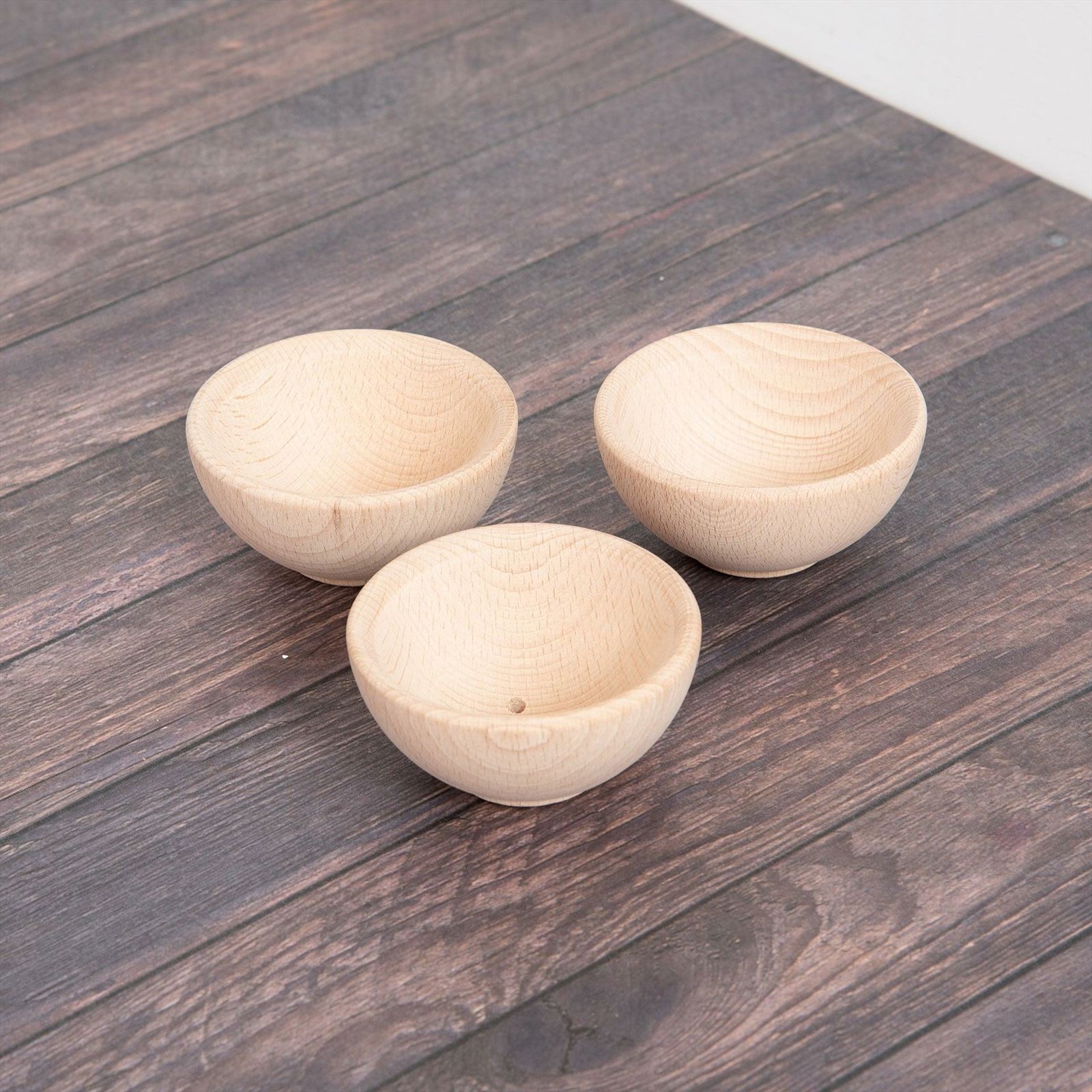 TickiT - Natuurlijke Houten Kommen Groot