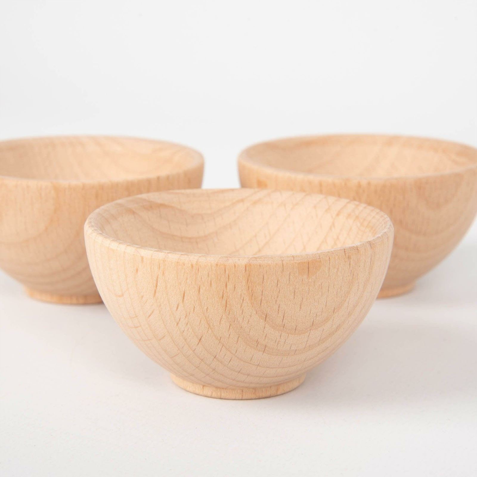 TickiT - Natuurlijke Houten Kommen Klein