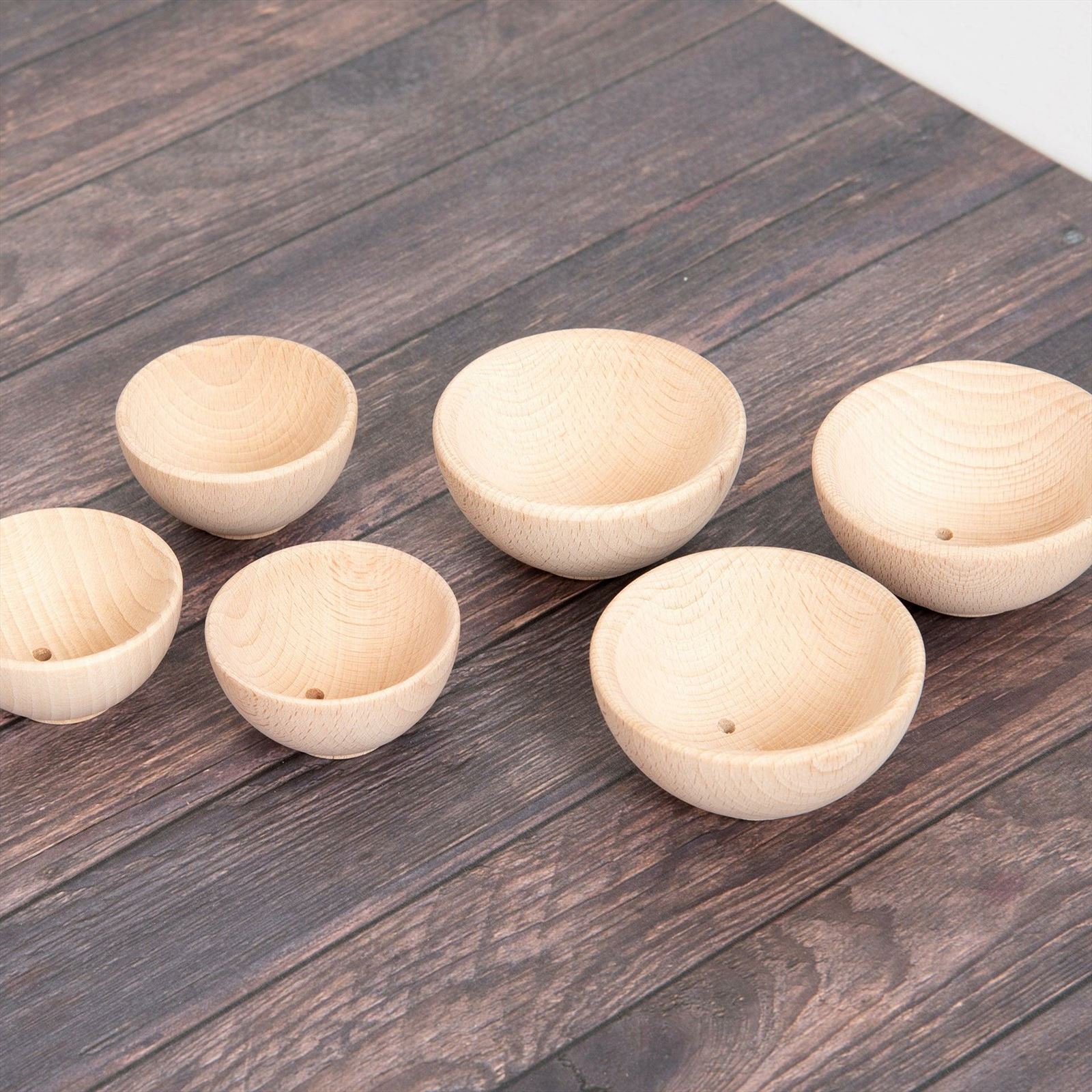 TickiT - Natuurlijke Houten Kommen Klein