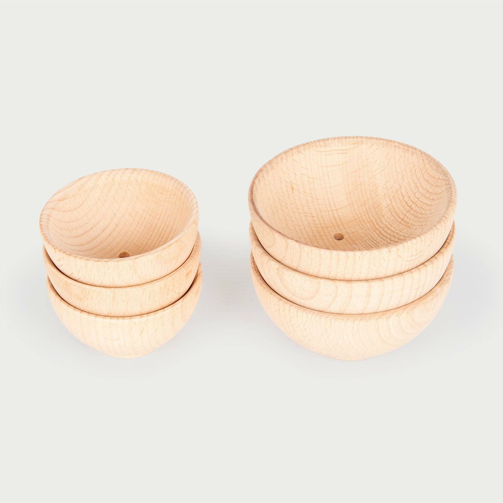 TickiT - Natuurlijke Houten Kommen Klein