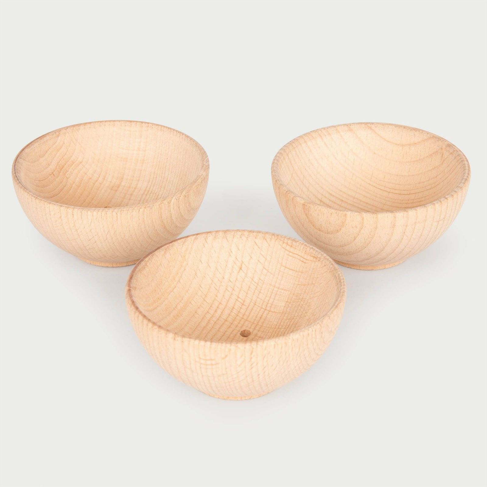 TickiT - Natuurlijke Houten Kommen Klein