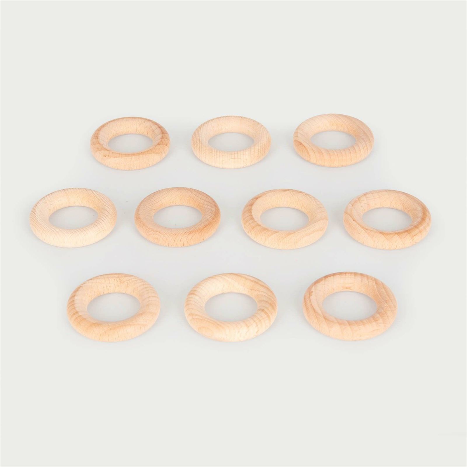 TickiT - Natuurlijke Houten Ringen Klein