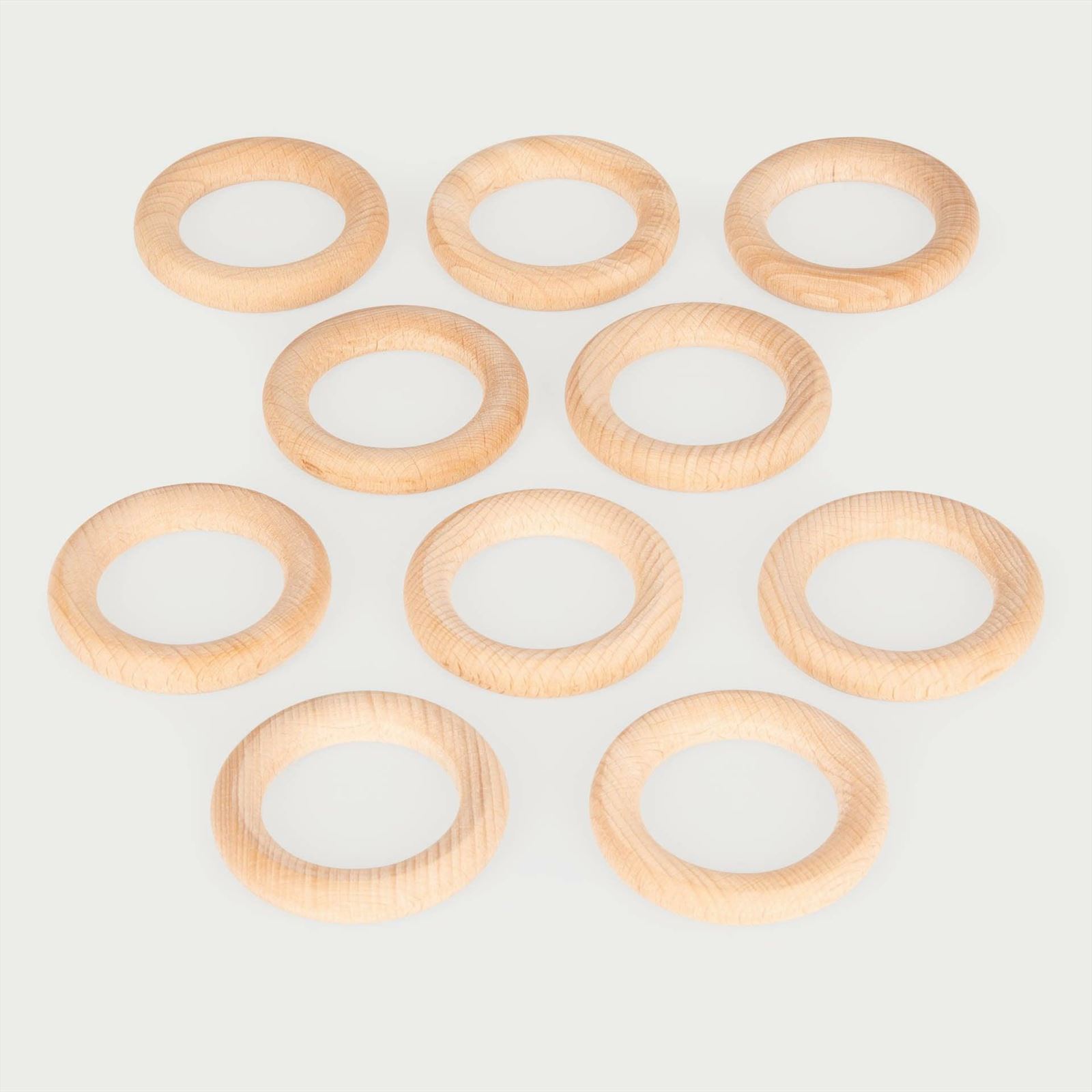 TickiT - Natuurlijke Houten Ringen Klein
