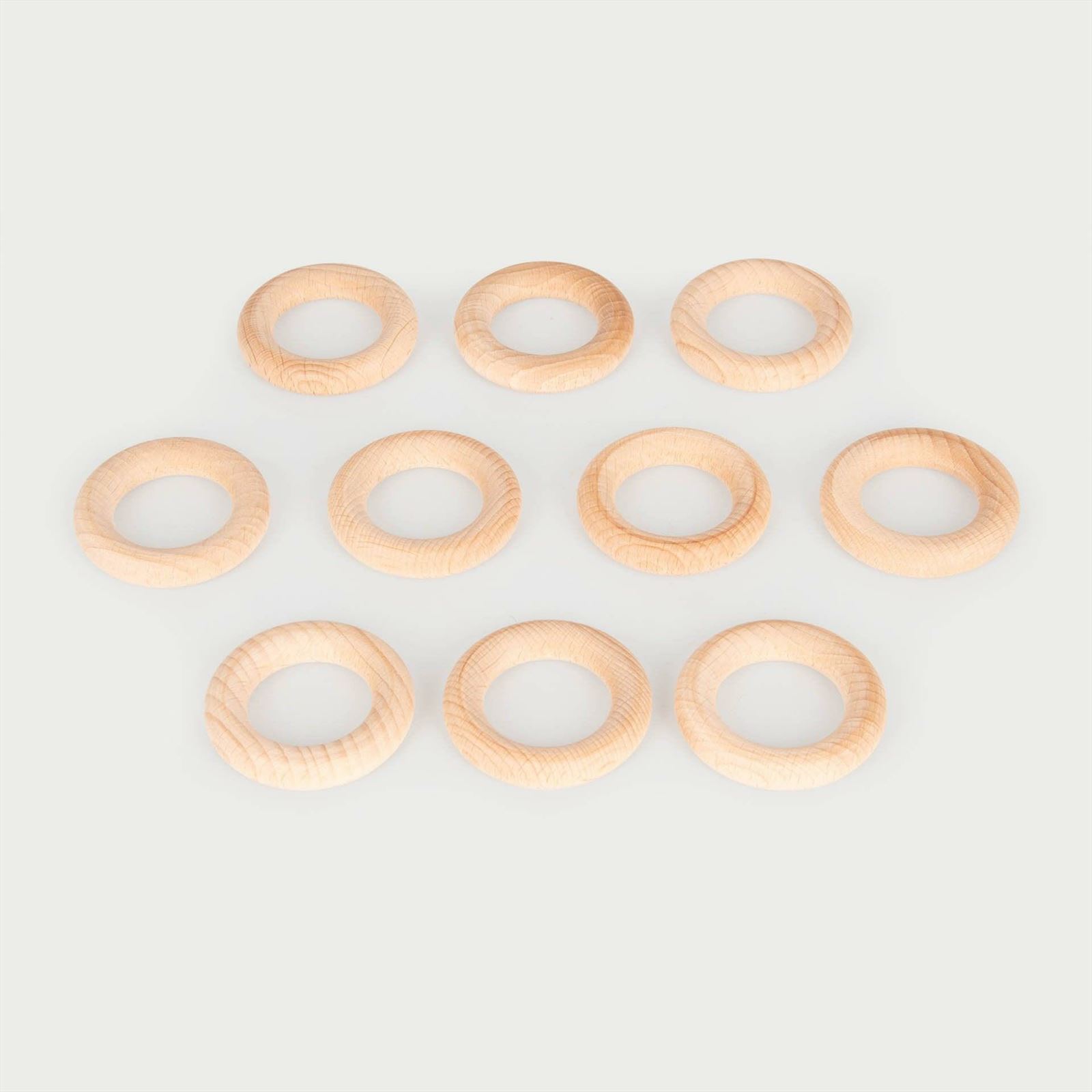 TickiT - Natuurlijke Houten Ringen Klein