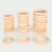 TickiT - Natuurlijke Houten Ringen Medium