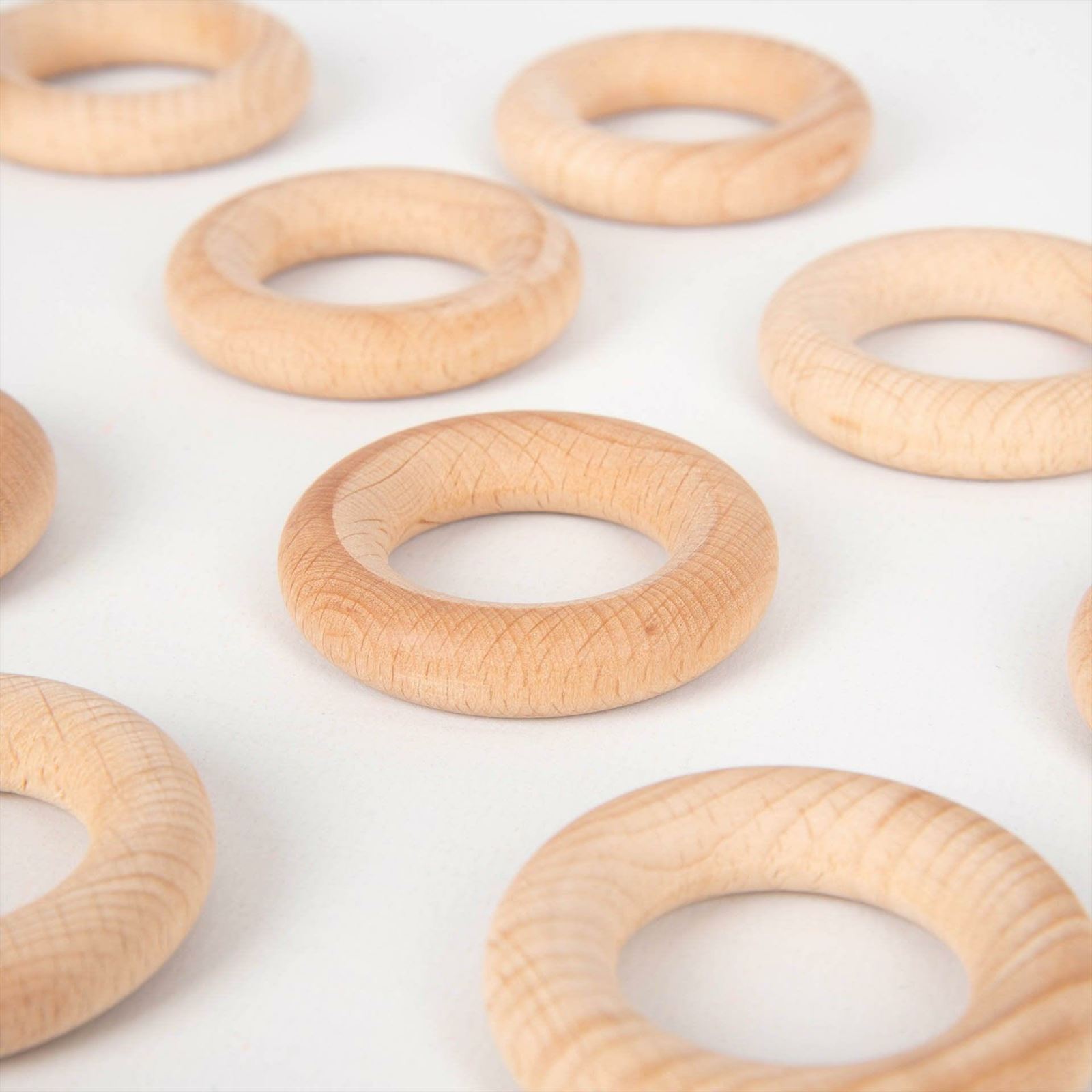 TickiT - Natuurlijke Houten Ringen Medium