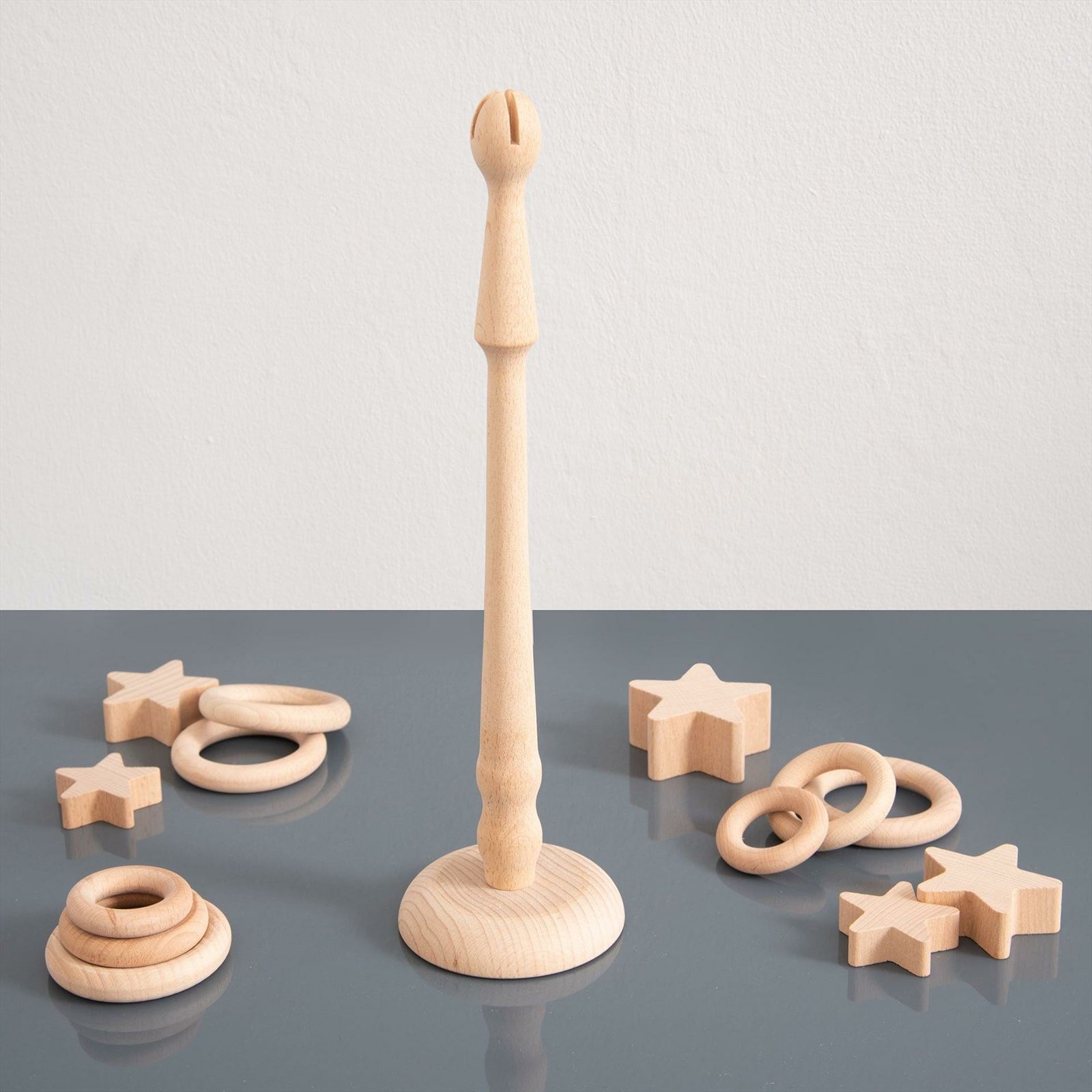 TickiT - Natuurlijke Houten Ringstandaard
