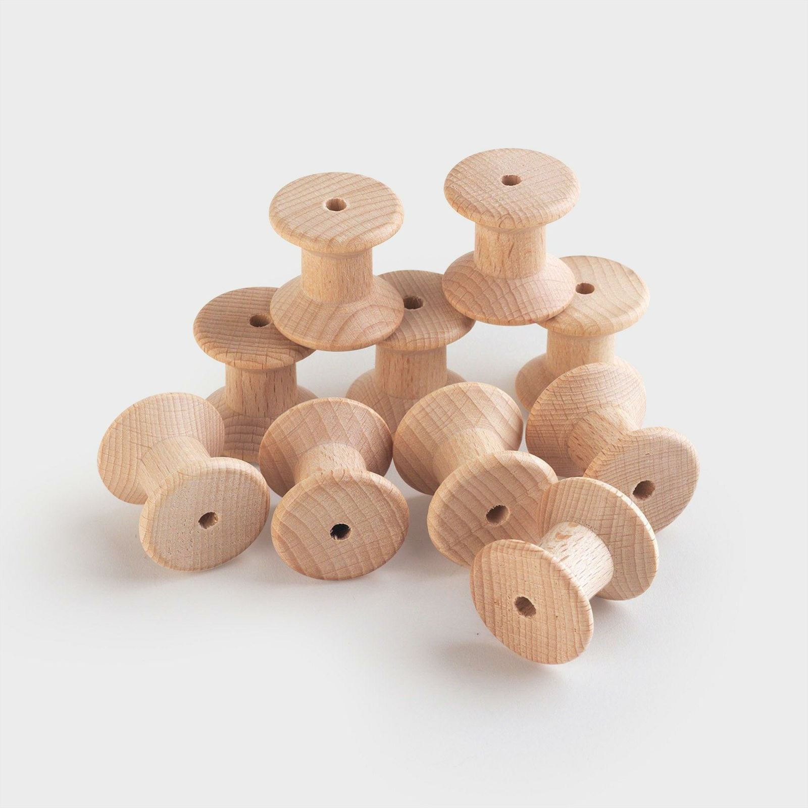 TickiT - Natuurlijke Houten Spoelen
